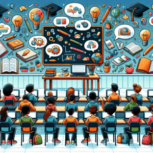 Lückentext-Übungen mit Wortbedeutungen – AI Quiz Theme Image